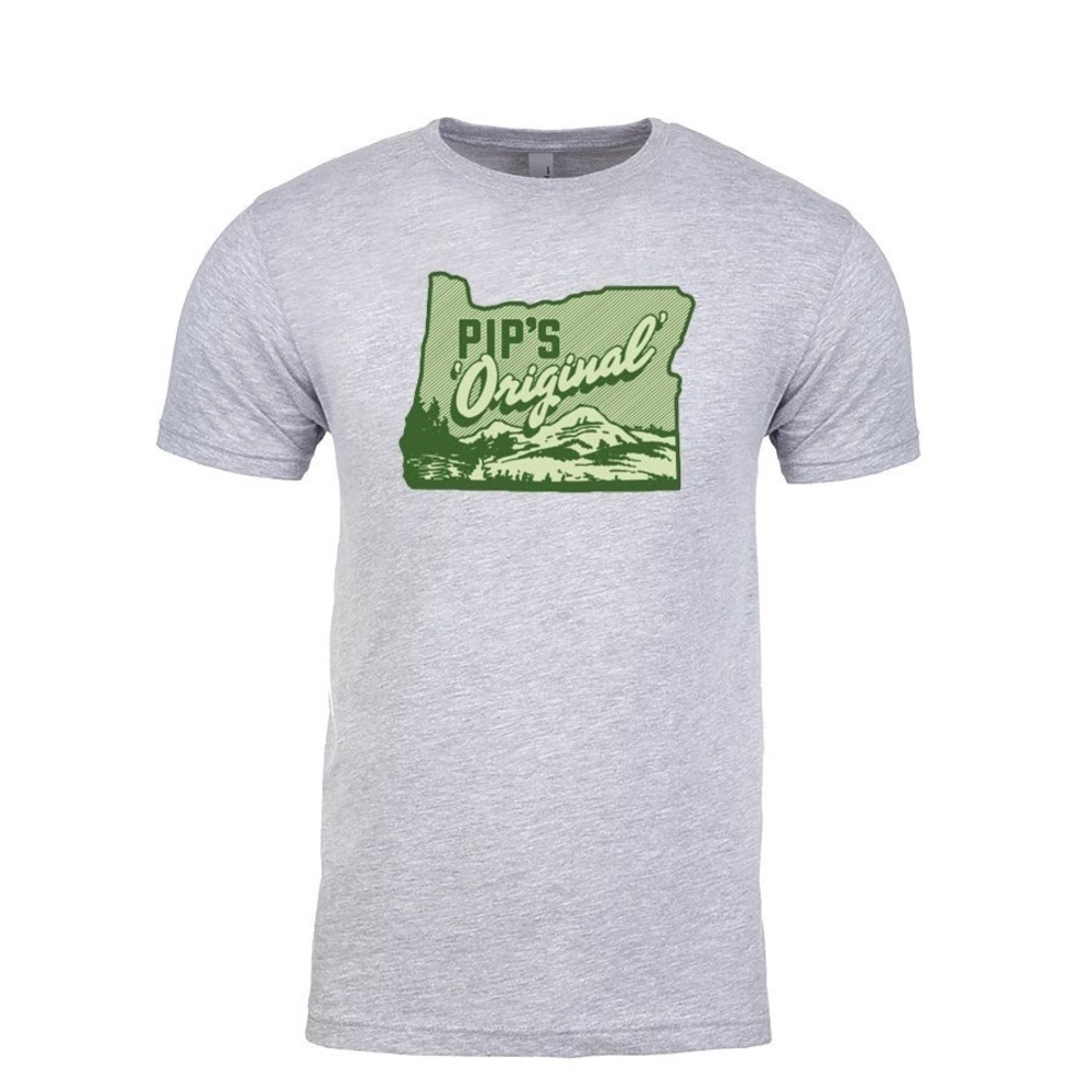 Oregon Map Shirt Sport Grey Unisex Shirt